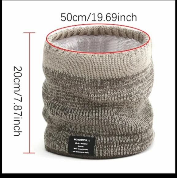 Last2⭐Knitted wool scarf ring - Picture 2 of 4